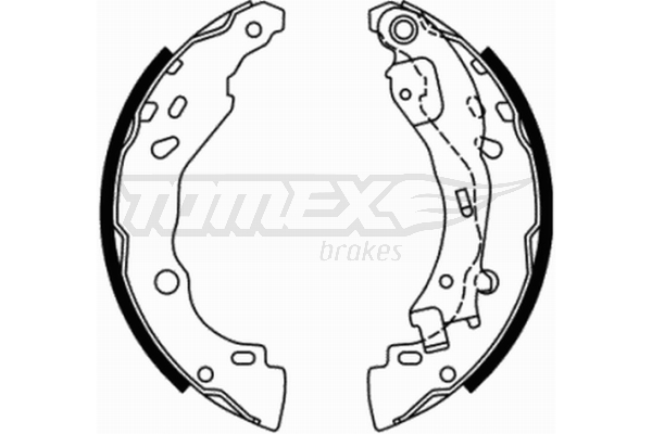 Sada brzdových čeľustí TOMEX Brakes